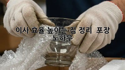 이사 효율 높이는 짐 정리 & 포장 노하우