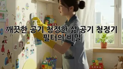 깨끗한 공기, 청정한 삶: 공기 청정기 필터의 비밀